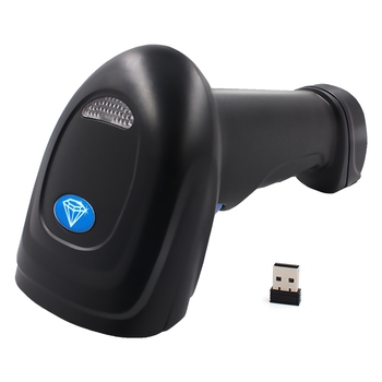 WM3 Handheld 2.4G Wireless 1D/2D/QR Barcode Scanner Bar Code Reader with USB Receiver 2100 Code Storage Capacity